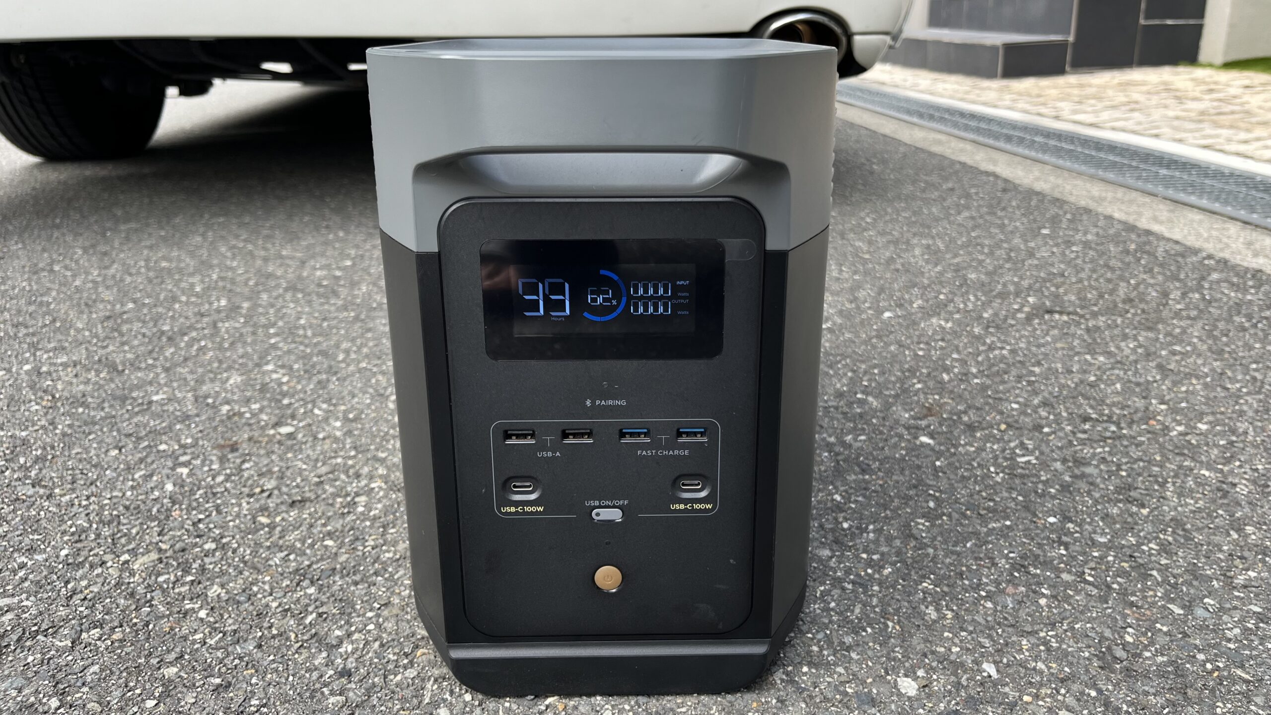 EcoFlow DELTA 2 正面・液晶表示