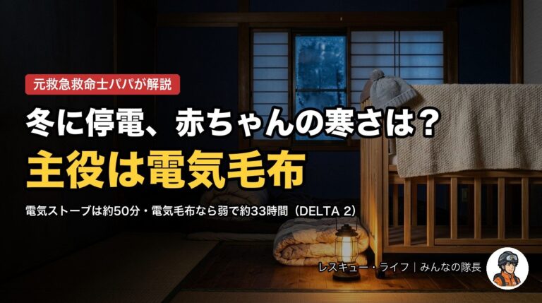 冬に停電したら赤ちゃんの寒さはどうする？主役は電気毛布